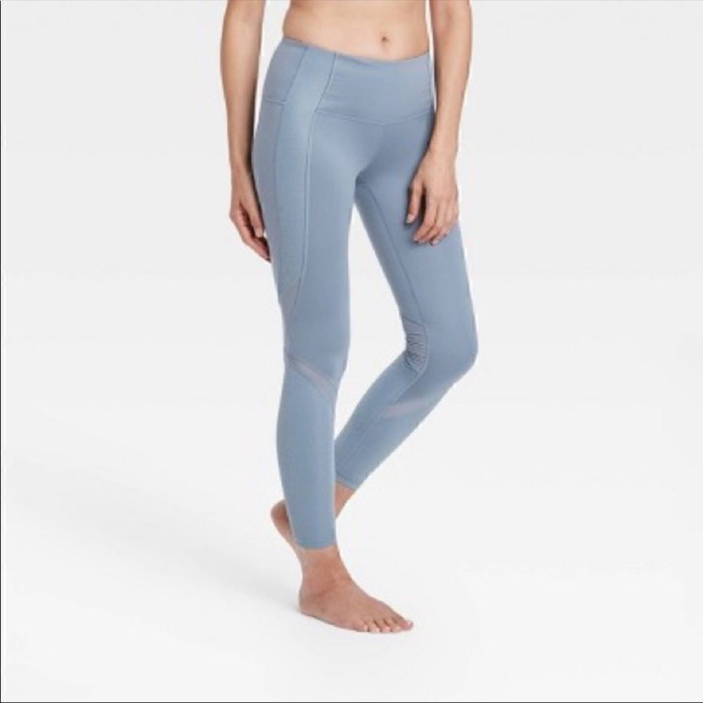 All in Motion light blue leggings XS NWT